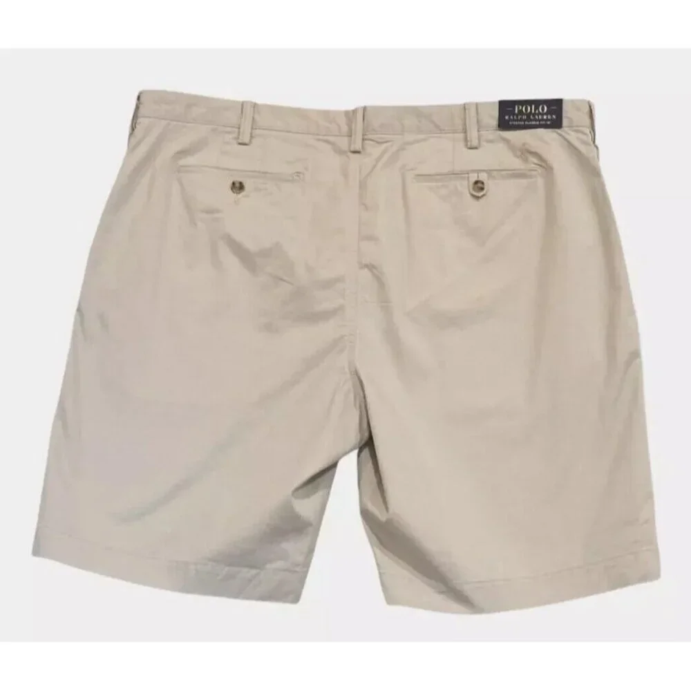 Polo Ralph Lauren Mens Big & Tall 40T Beige Stretch Classic Fit 10" Chino Shorts - Picture 4 of 7